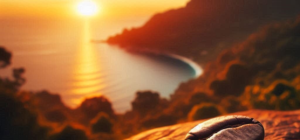 A coffee bean on Humor Island.